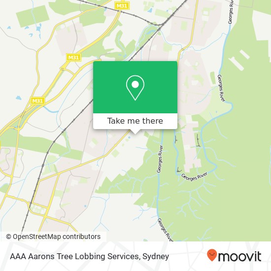 AAA Aarons Tree Lobbing Services map