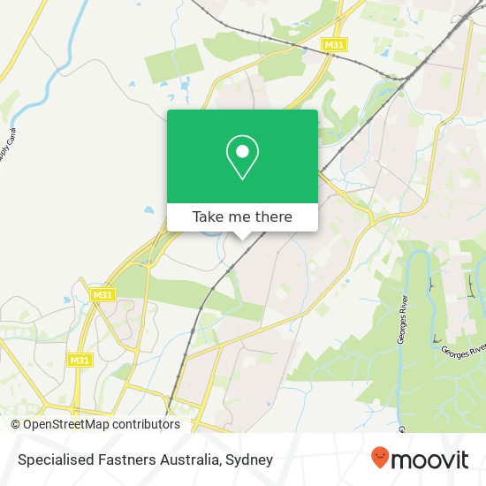 Specialised Fastners Australia map