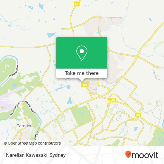 Mapa Narellan Kawasaki