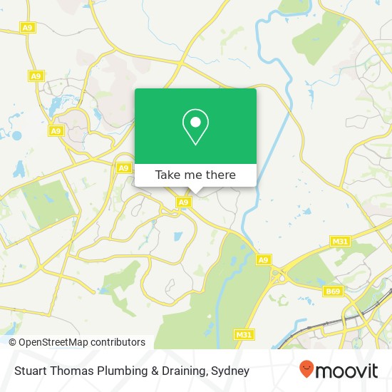 Stuart Thomas Plumbing & Draining map