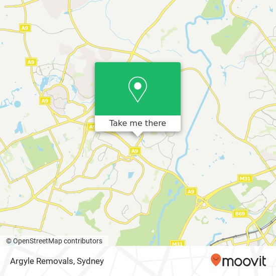 Argyle Removals map