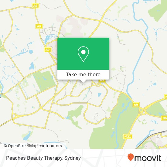 Peaches Beauty Therapy map