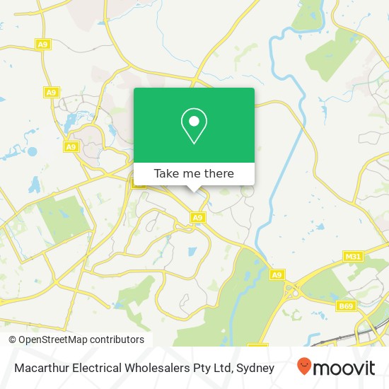 Macarthur Electrical Wholesalers Pty Ltd map
