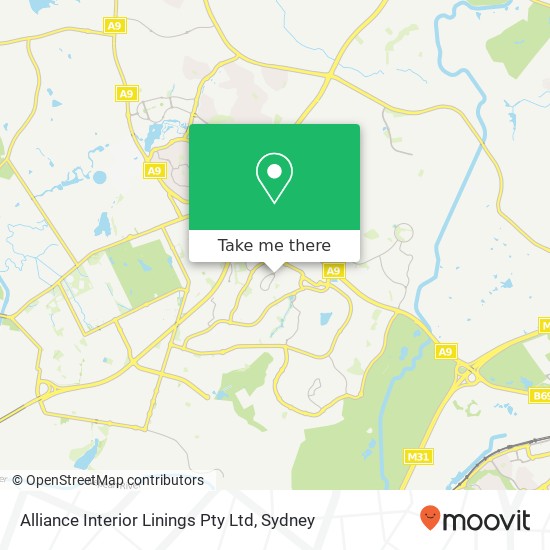 Alliance Interior Linings Pty Ltd map