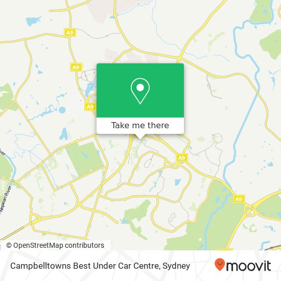 Campbelltowns Best Under Car Centre map