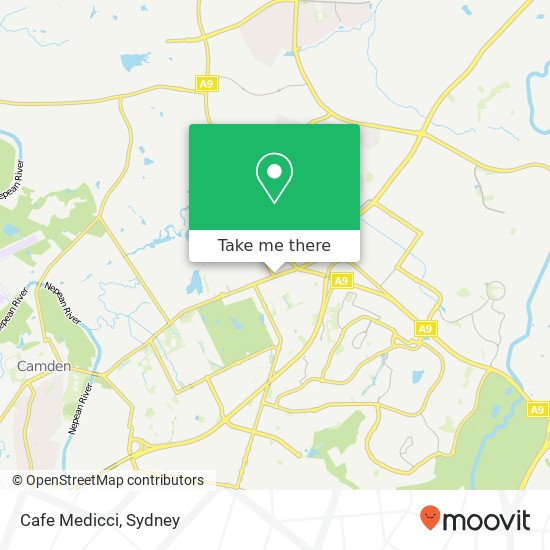Cafe Medicci map