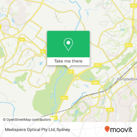 Medispecs Optical Pty Ltd map