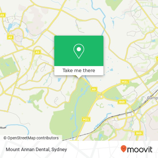 Mount Annan Dental map