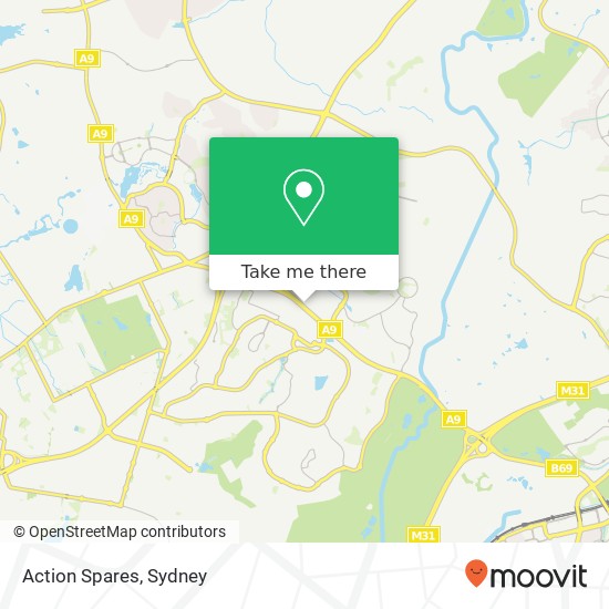 Action Spares map