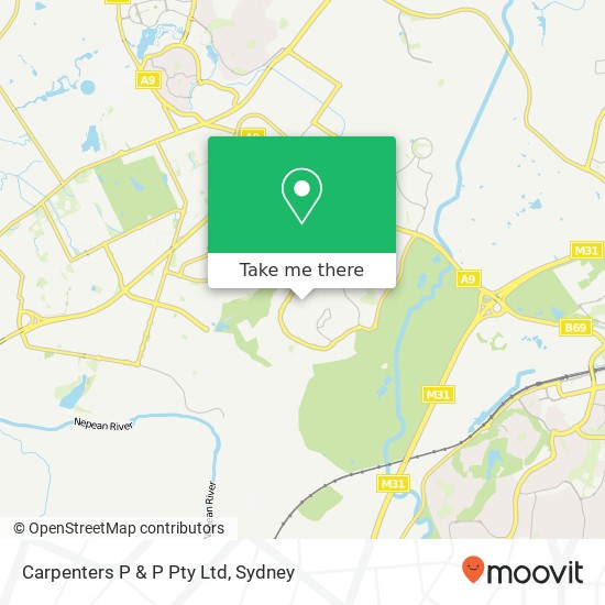 Carpenters P & P Pty Ltd map