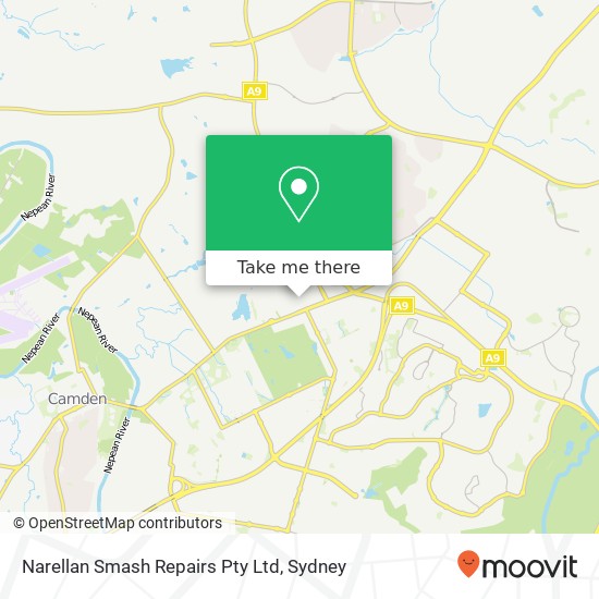 Mapa Narellan Smash Repairs Pty Ltd