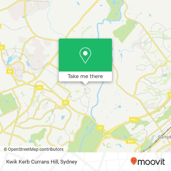 Kwik Kerb Currans Hill map