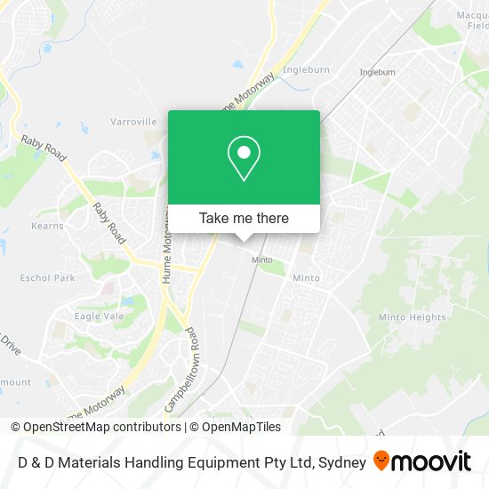 D & D Materials Handling Equipment Pty Ltd map