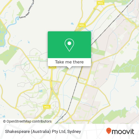Shakespeare (Australia) Pty Ltd map