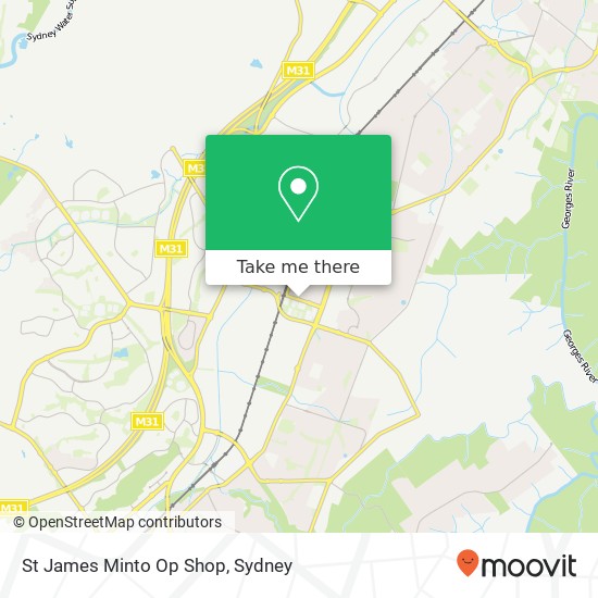 St James Minto Op Shop map
