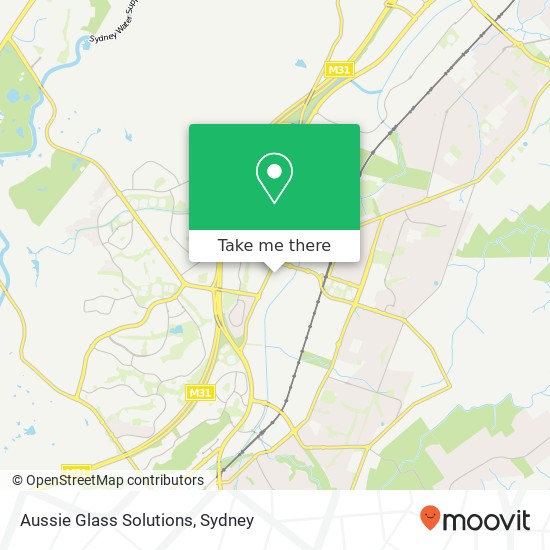 Mapa Aussie Glass Solutions