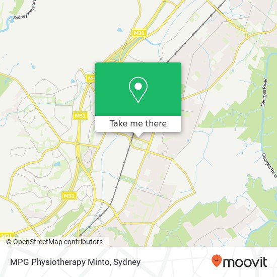 Mapa MPG Physiotherapy Minto