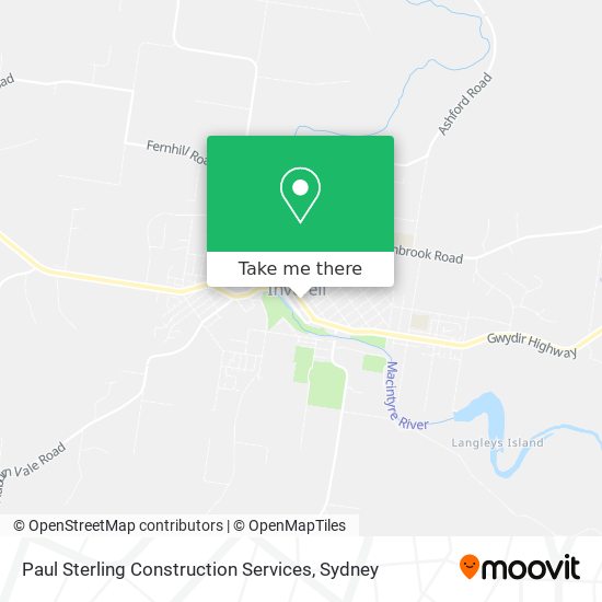 Mapa Paul Sterling Construction Services