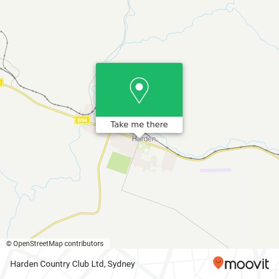 Mapa Harden Country Club Ltd