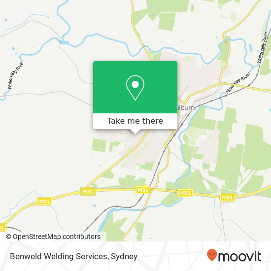 Mapa Benweld Welding Services