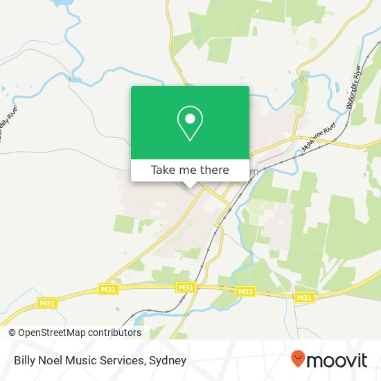 Billy Noel Music Services map