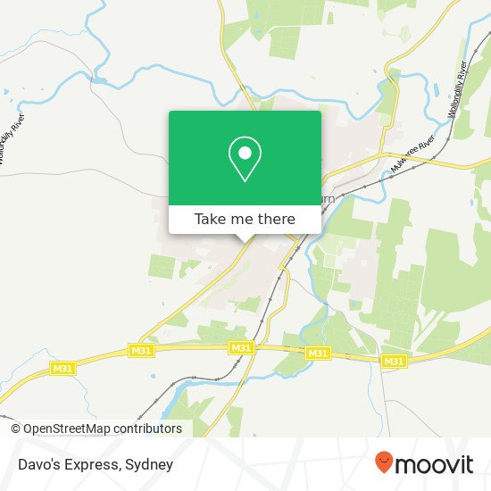Davo's Express map
