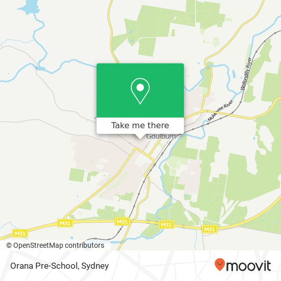 Orana Pre-School map