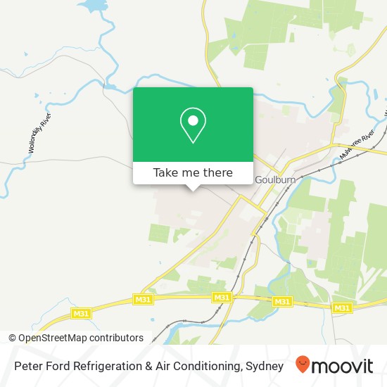 Peter Ford Refrigeration & Air Conditioning map