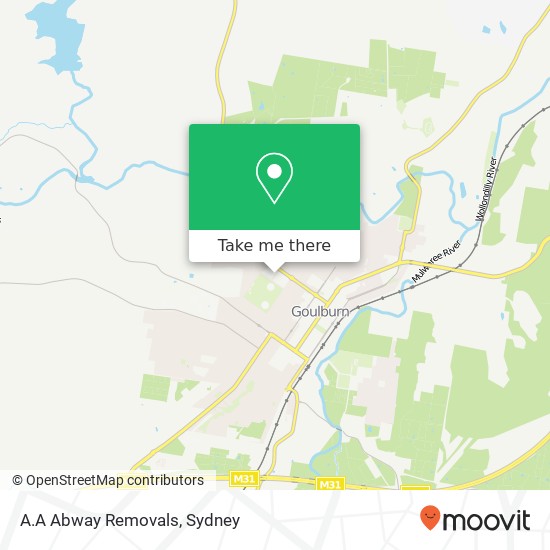 A.A Abway Removals map