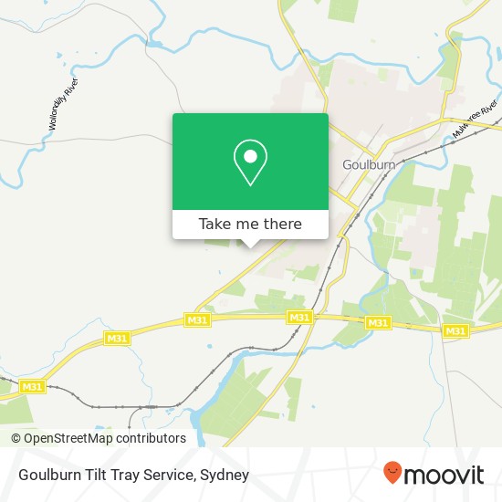 Goulburn Tilt Tray Service map