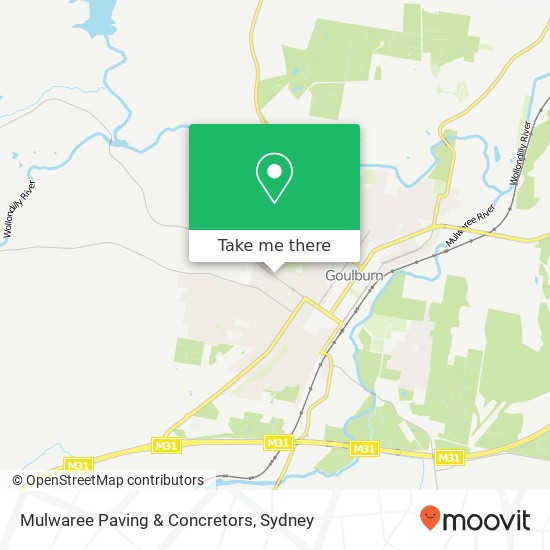 Mulwaree Paving & Concretors map