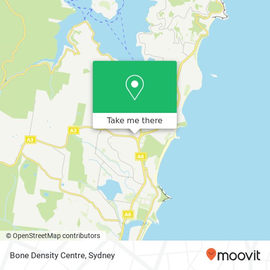 Bone Density Centre map