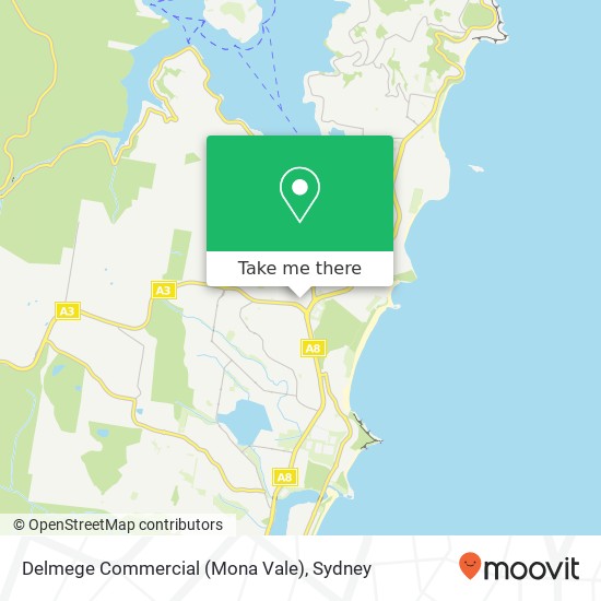 Mapa Delmege Commercial (Mona Vale)