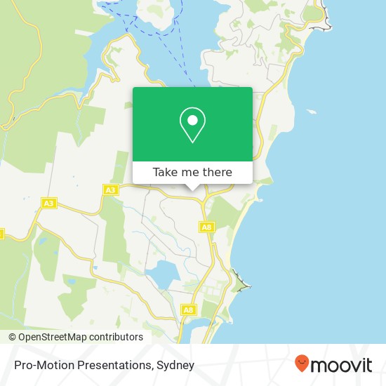 Pro-Motion Presentations map