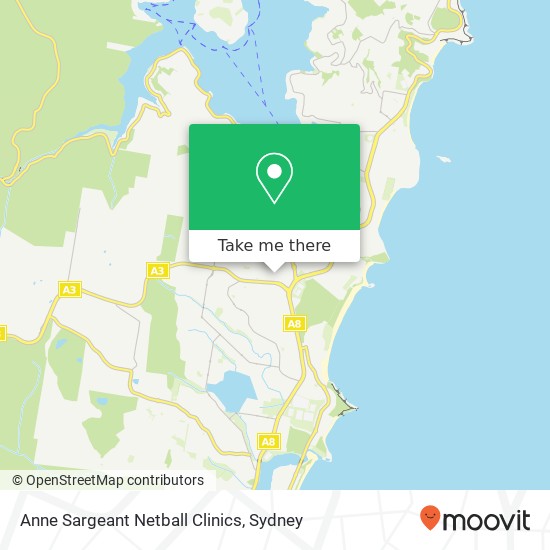 Anne Sargeant Netball Clinics map