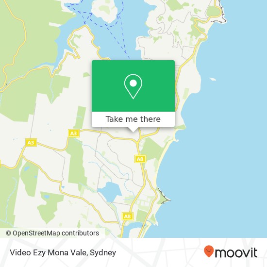 Video Ezy Mona Vale map