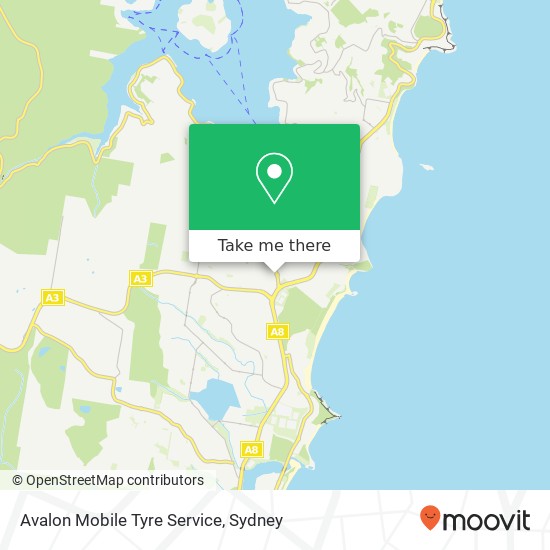 Mapa Avalon Mobile Tyre Service