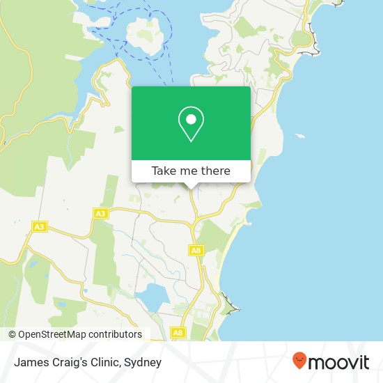 James Craig's Clinic map