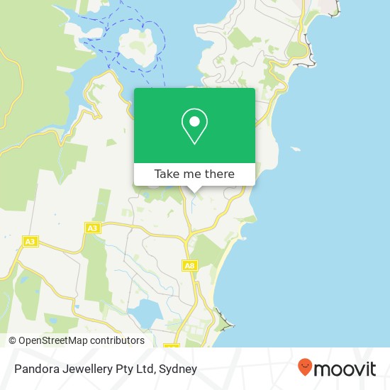 Pandora Jewellery Pty Ltd map