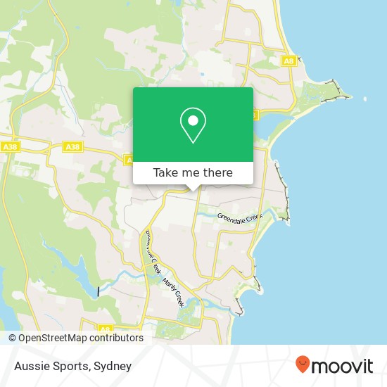 Aussie Sports map