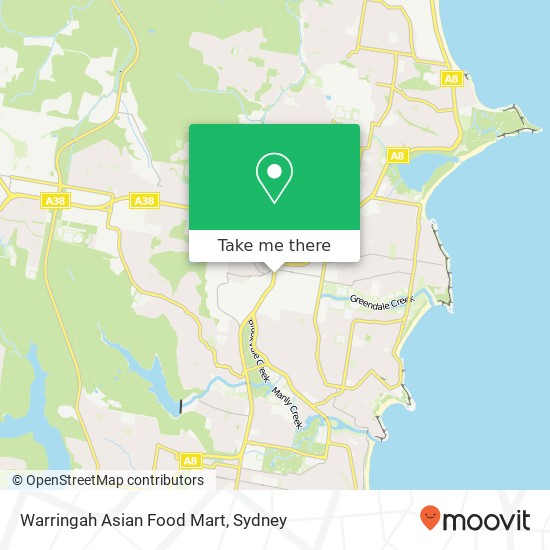 Warringah Asian Food Mart map