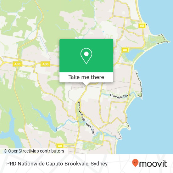 Mapa PRD Nationwide Caputo Brookvale