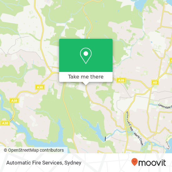 Automatic Fire Services map