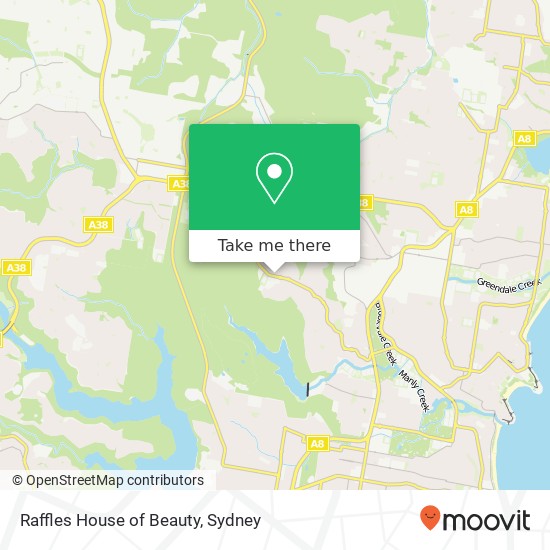 Raffles House of Beauty map