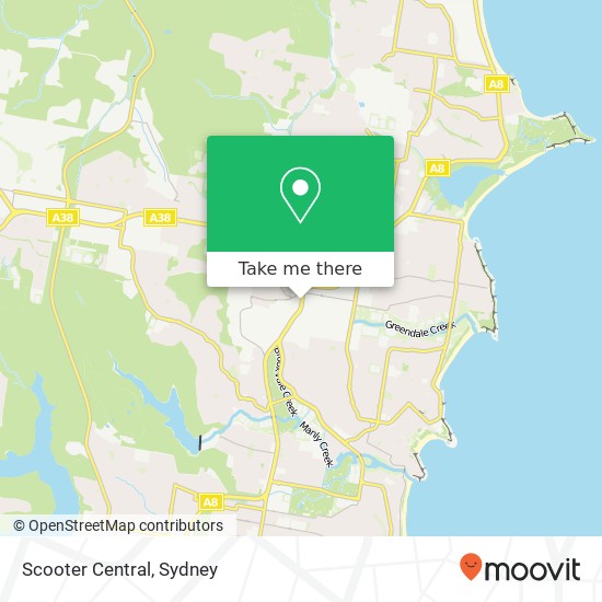 Scooter Central map