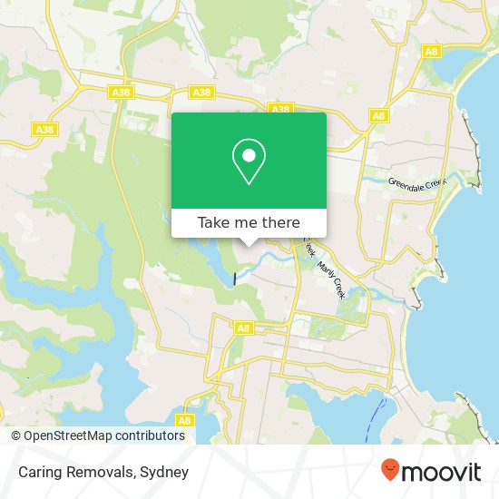 Caring Removals map