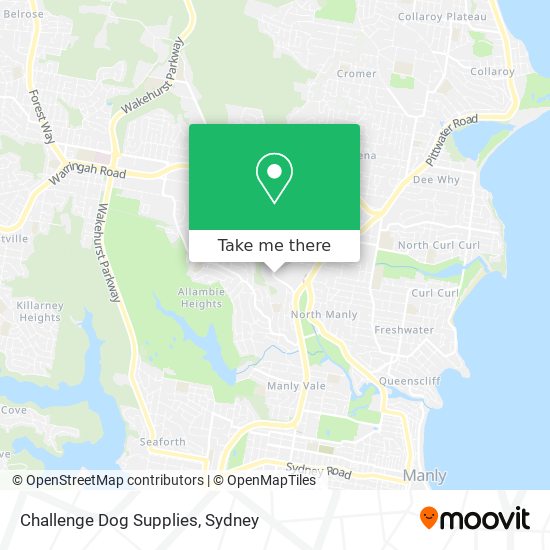 Challenge Dog Supplies map