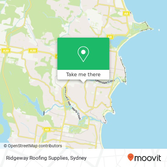 Mapa Ridgeway Roofing Supplies