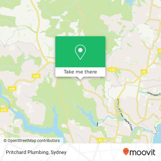 Mapa Pritchard Plumbing