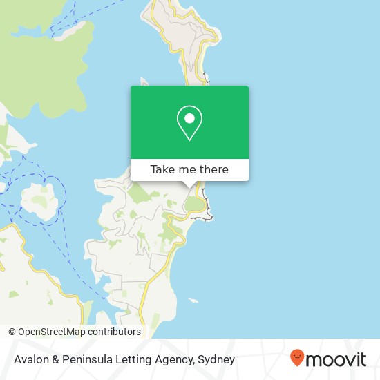 Avalon & Peninsula Letting Agency map